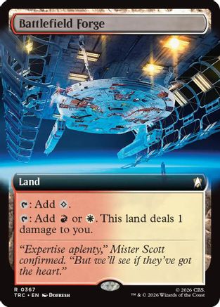 Battlefield Forge (Extended Art) (TRC-367) [Commander: Star Trek]