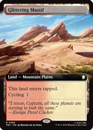 Glittering Massif (Extended Art) (TRC-386) [Commander: Star Trek]