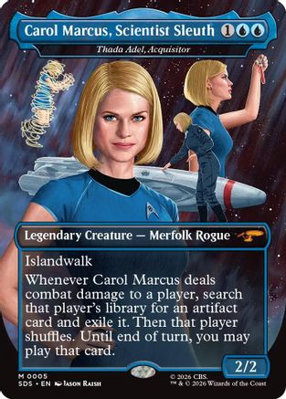 Carol Marcus, Scientist Sleuth - Thada Adel, Acquisitor (Borderless) (SDS-005) [Star Trek: Stardates] Foil