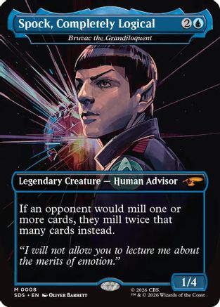 Spock, Completely Logical - Bruvac the Grandiloquent (Borderless) (SDS-008) [Star Trek: Stardates] Foil