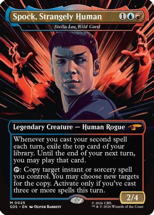 Spock, Strangely Human - Stella Lee, Wild Card (Borderless) (SDS-025) [Star Trek: Stardates]