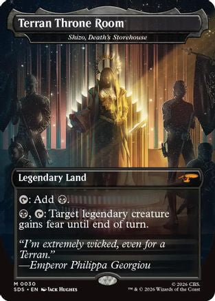 Terran Throne Room - Shizo, Death's Storehouse (Borderless) (SDS-030) [Star Trek: Stardates] Foil