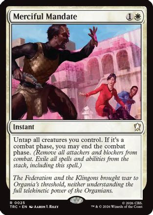 Merciful Mandate (Surge Foil) (TRC-025) [Commander: Star Trek] Foil