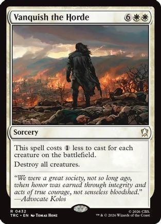 Vanquish the Horde (Surge Foil) (TRC-432) [Commander: Star Trek] Foil