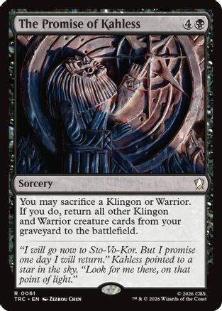 The Promise of Kahless (TRC-061) [Commander: Star Trek]