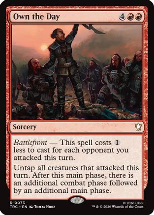Own the Day (Surge Foil) (TRC-073) [Commander: Star Trek] Foil