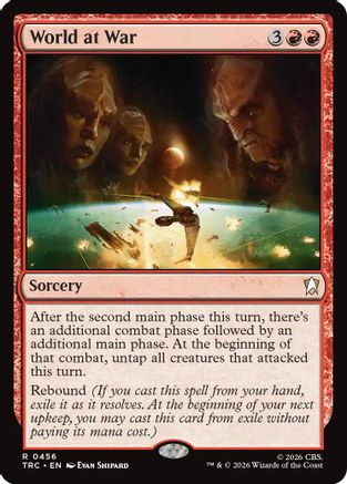 World at War (Surge Foil) (TRC-456) [Commander: Star Trek] Foil