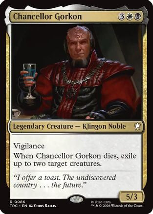 Chancellor Gorkon (Surge Foil) (TRC-086) [Commander: Star Trek] Foil