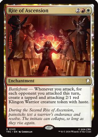 Rite of Ascension (Surge Foil) (TRC-103) [Commander: Star Trek] Foil