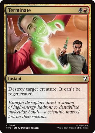 Terminate (Surge Foil) (TRC-481) [Commander: Star Trek] Foil