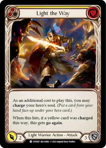 Light the Way (Yellow) [DTD067] (Dusk Till Dawn)  Rainbow Foil