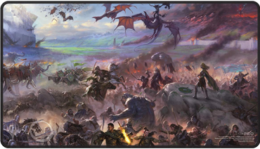 UP PLAYMAT LOTR TALES OF MIDDLE-EARTH BLK STITCHED