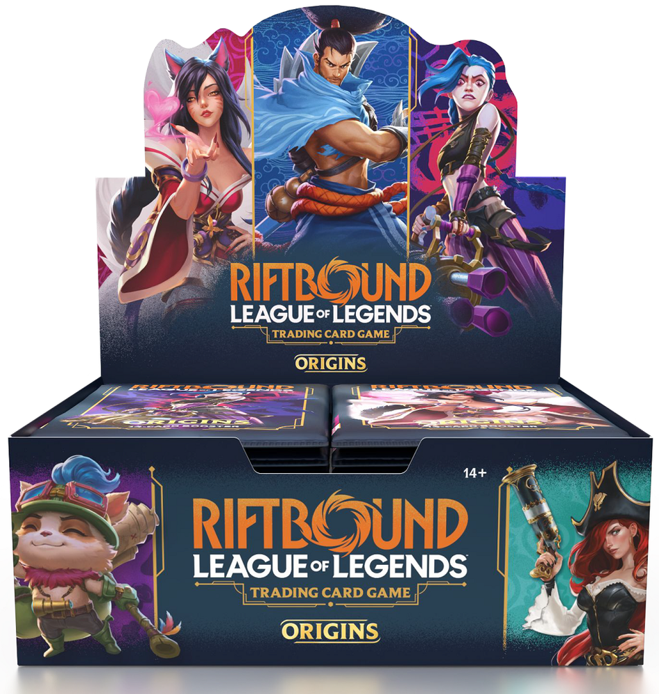 RIFTBOUND LEAGUE OF LEGENDS TCG ORIGINS BOOSTER DISPLAY
