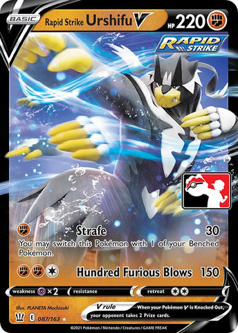 Rapid Strike Urshifu V (087/163) [Prize Pack Series One]