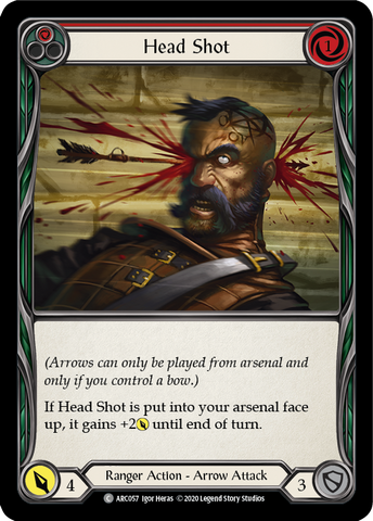 Head Shot (Red) [U-ARC057] (Arcane Rising Unlimited)  Unlimited Rainbow Foil