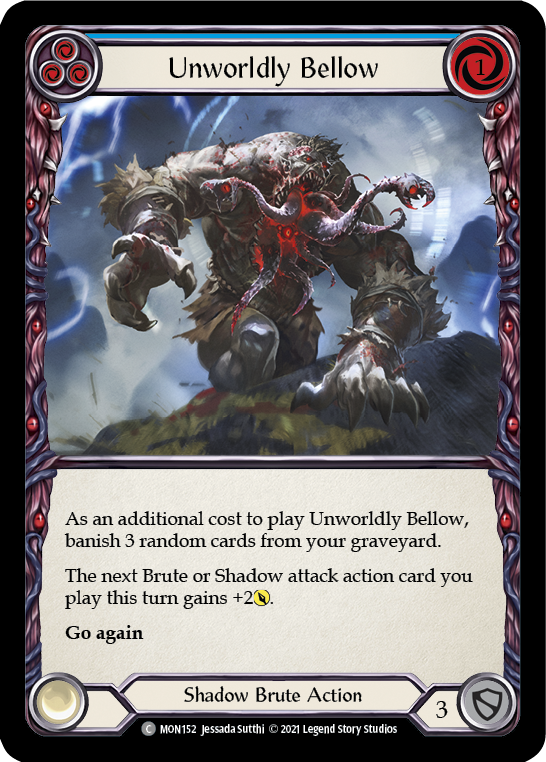 Unworldly Bellow (Blue) [MON152] (Monarch)  1st Edition Normal