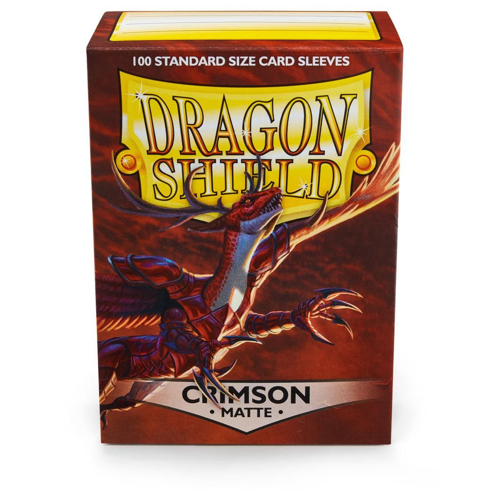 Dragon Shield: Standard 100ct Sleeves - Crimson (Matte)