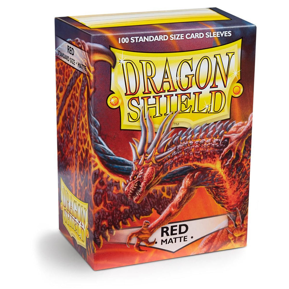 Dragon Shield: Standard 100ct Sleeves - Red (Matte)