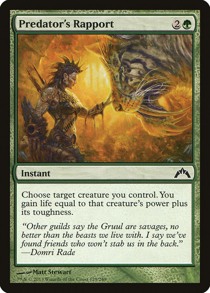 Predator's Rapport [Gatecrash]