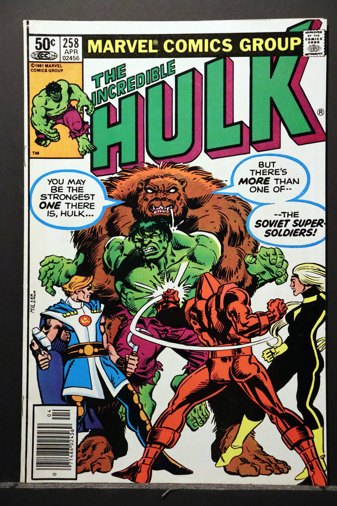 Incredible Hulk #258 (1981) - Newsstand - NM