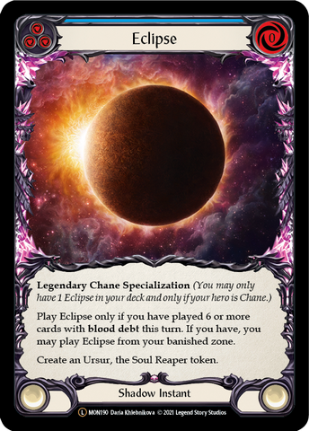 Eclipse [U-MON190-RF] (Monarch Unlimited)  Unlimited Rainbow Foil