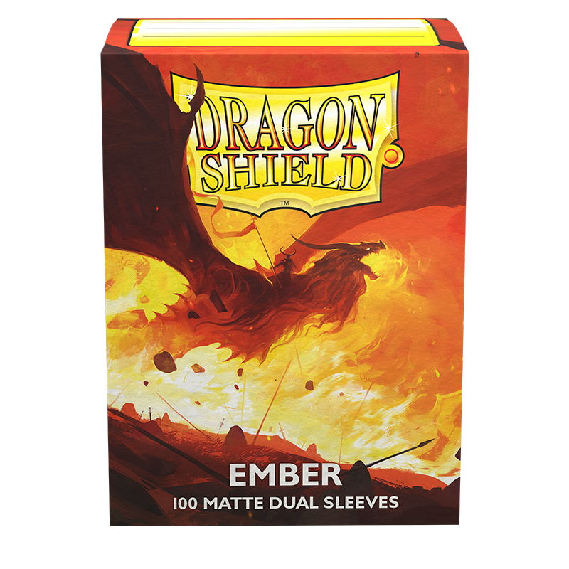 Dragon Shield: Standard 100ct Sleeves - Ember (Dual Matte)
