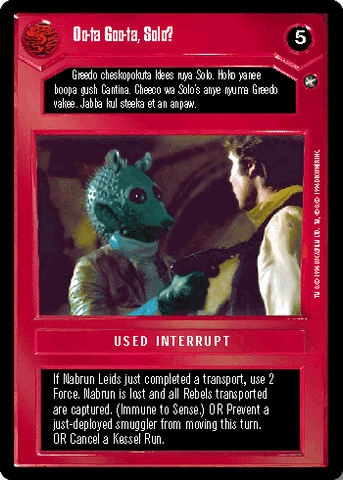 Oo-ta Goo-ta, Solo?