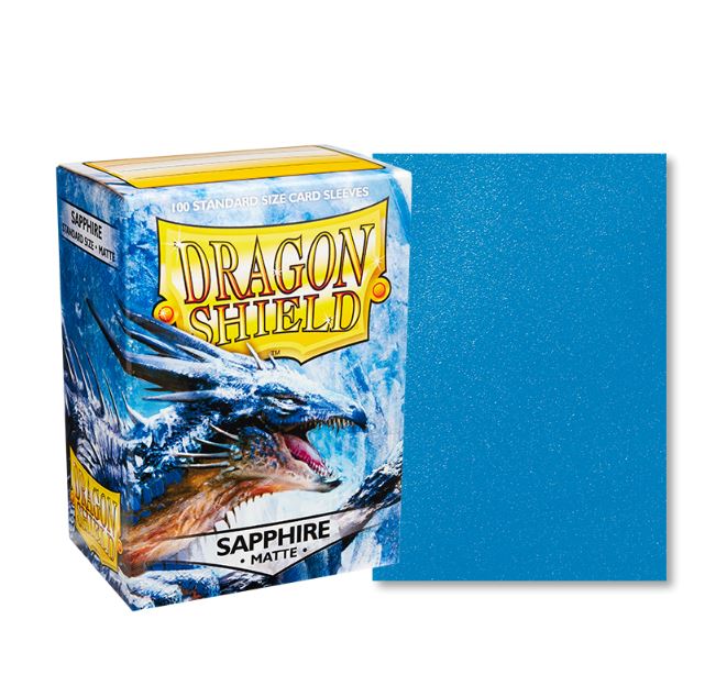 Dragon Shield Matte Sapphire (100 ct)