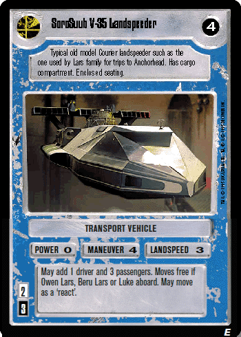 SoroSuub V-35 Landspeeder